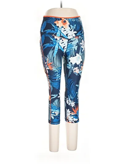 Pre-owned Xersion Leggings In Blue