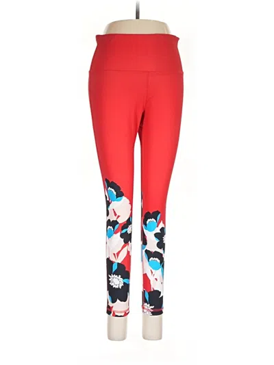Pre-owned Xersion Leggings In Red