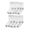 Xersion Little & Big Kid Boys 10 Pair Crew Socks In White