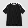 Xersion Little & Big Kid Boys Crew Neck Short Sleeve Moisture Wicking Quick Dry Jersey In Black