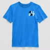 Xersion Little & Big Kid Boys Crew Neck Short Sleeve Regular Fit Graphic T-shirt In Blue