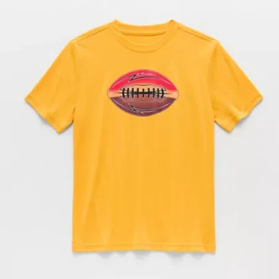 Xersion Little & Big Kid Boys Crew Neck Short Sleeve Regular Fit Graphic T-shirt In Yellow