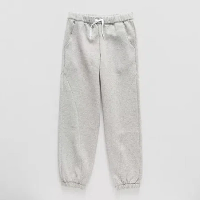 Xersion Little & Big Kid Boys Cuffed Mid Rise Regular Fit Fleece Jogger Pant In Gray
