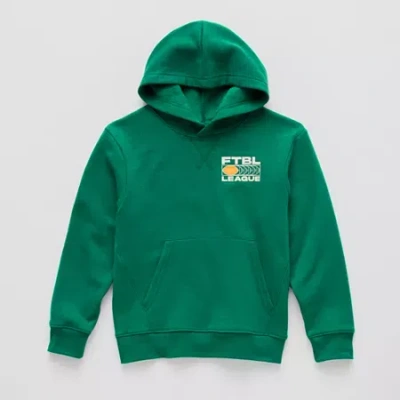 Xersion Little & Big Kid Boys Long Sleeve Fleece Active Hoodie In Green