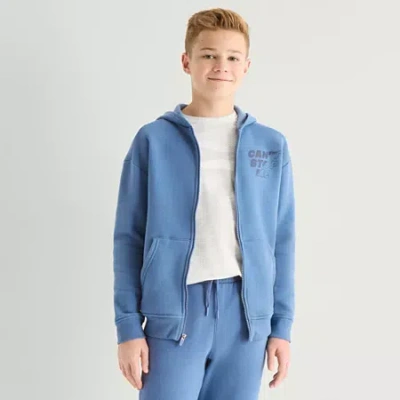 Xersion Little & Big Kid Boys Long Sleeve Fleece Zipper Active Hoodie In Multi