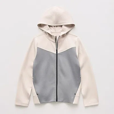 Xersion Little & Big Kid Boys Long Sleeve Zipper Active Hoodie In Neutral