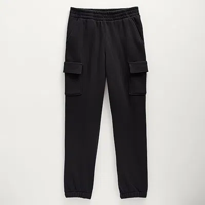 Xersion Little & Big Kid Boys Mid Rise Cinched Active Fleece Cargo Pant In Multi