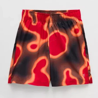 Xersion Little & Big Kid Boys Moisture Wicking Pull-on Short In Orange