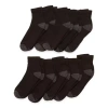 Xersion Little & Big Kid Boys Multi-pack 10 Pair Quarter Ankle Socks In Black