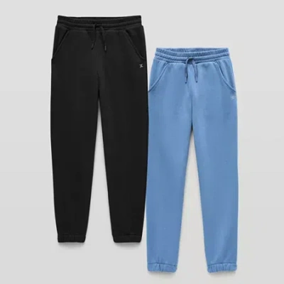 Xersion Little & Big Kid Boys Quick Dry Mid Rise Regular Fit Fleece Pull-on Pant In Black