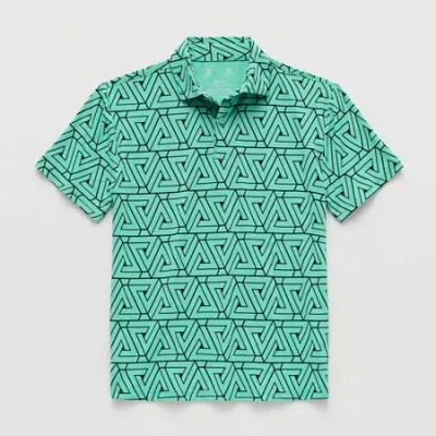 Xersion Little & Big Kid Boys Short Sleeve Polo Shirt In Green