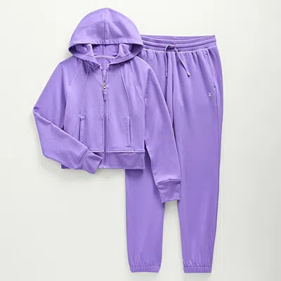 Xersion Little & Big Kid Girls 2-pc. Pant Set In Purple