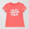 Xersion Little & Big Kid Girls Crew Neck Short Sleeve Regular Fit Graphic T-shirt In Pink