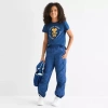 Xersion Little & Big Kid Girls High Rise Cinched Active Cargo Pant In Blue