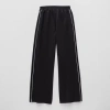 Xersion Little & Big Kid Girls High Rise Regular Fit Wide Leg Track Pant In Black