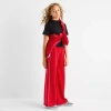 Xersion Little & Big Kid Girls High Rise Regular Fit Wide Leg Track Pant In Red