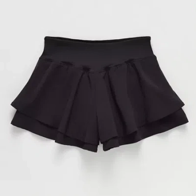 Xersion Little & Big Kid Girls Mid Rise Pull-on Short In Black