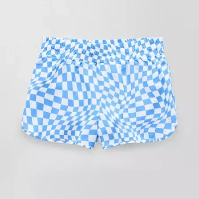Xersion Little & Big Kid Girls Mid Rise Running Short In Blue