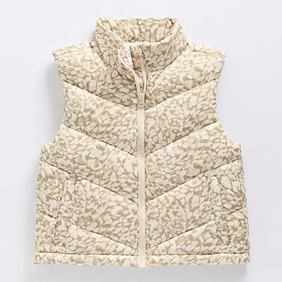 Xersion Little & Big Kid Girls Puffer Vest In Neutral
