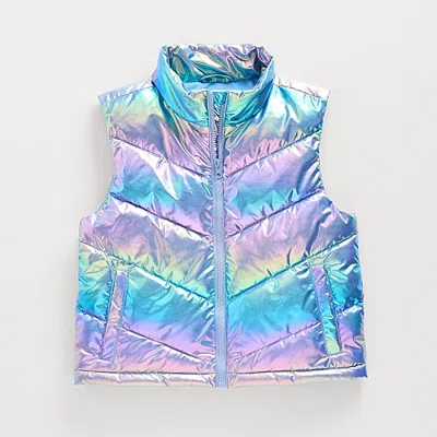 Xersion Little & Big Kid Girls Puffer Vest In Purple