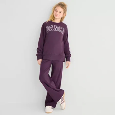 Xersion Little & Big Kid Girls Regular Fit Pull-on Pant In Purple