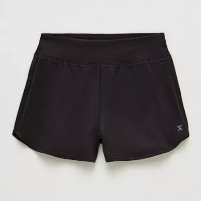 Xersion Little & Big Kid Girls Stretch Fabric Mid Rise Pull-on Short In Black