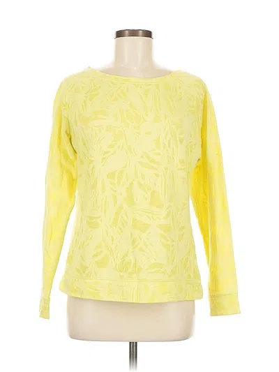 Pre-owned Xersion Long Sleeve Blouse In Yellow