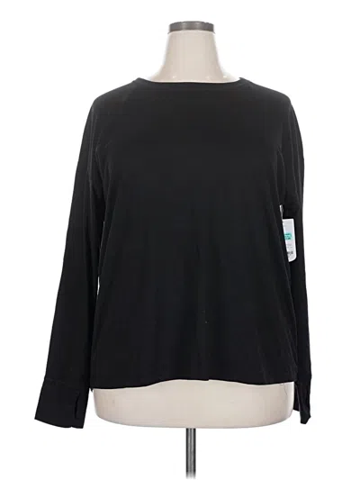 Pre-owned Xersion Long Sleeve T-shirt In Black