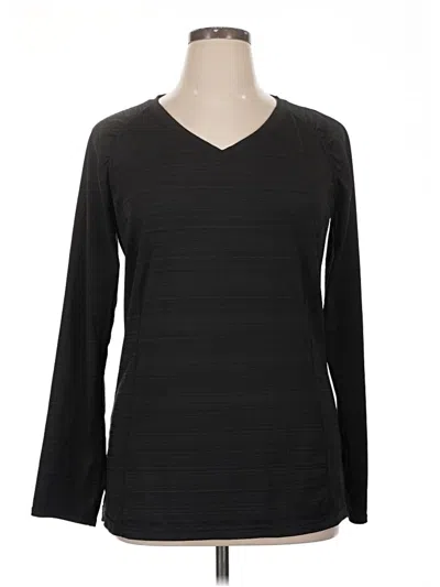 Pre-owned Xersion Long Sleeve T-shirt In Black
