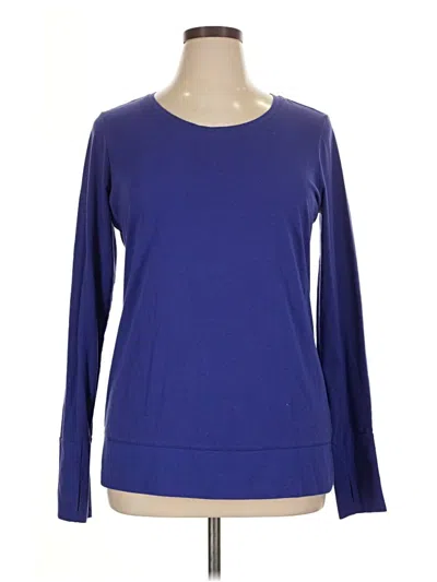 Pre-owned Xersion Long Sleeve T-shirt In Blue