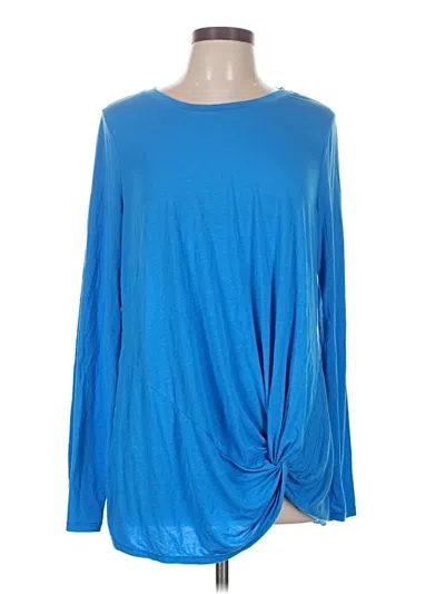 Pre-owned Xersion Long Sleeve T-shirt In Blue