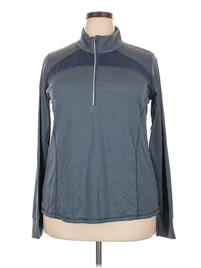 Xersion Long Sleeve T-shirt In Blue