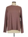 Xersion Long Sleeve T-shirt In Brown