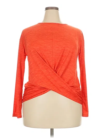 Pre-owned Xersion Long Sleeve T-shirt In Orange