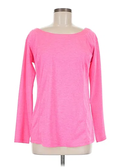 Pre-owned Xersion Long Sleeve T-shirt In Pink