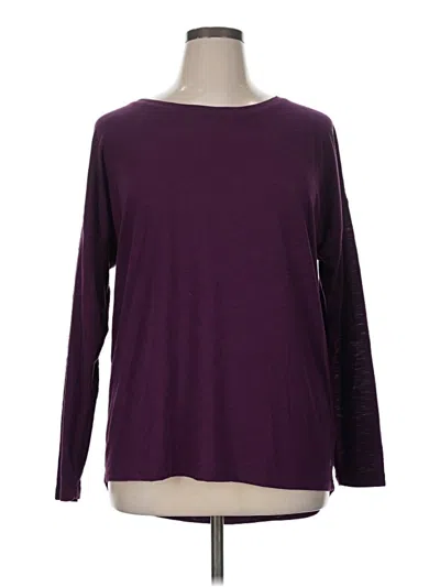 Pre-owned Xersion Long Sleeve T-shirt In Purple