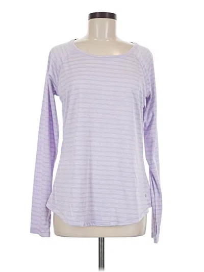 Pre-owned Xersion Long Sleeve T-shirt In Purple