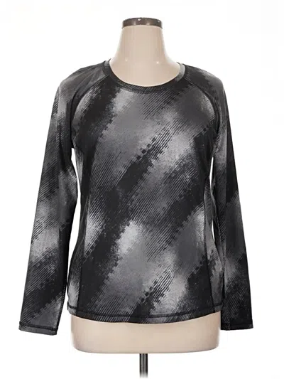 Pre-owned Xersion Long Sleeve T-shirt In Silver