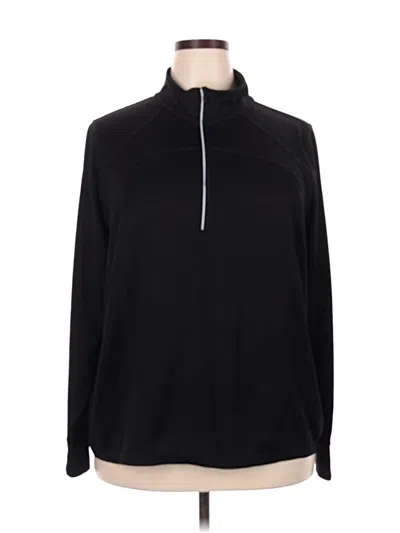 Pre-owned Xersion Long Sleeve Turtleneck In Black