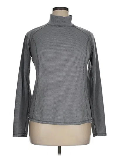 Pre-owned Xersion Long Sleeve Turtleneck In Gray