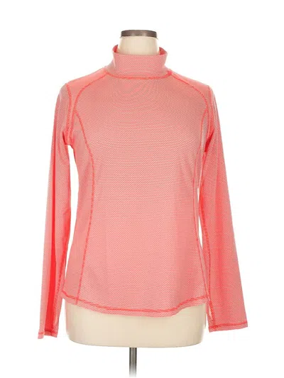 Pre-owned Xersion Long Sleeve Turtleneck In Pink