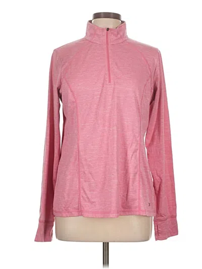 Pre-owned Xersion Long Sleeve Turtleneck In Pink