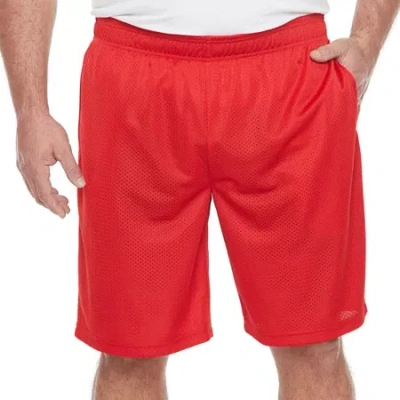 Xersion Mens 11" Big And Tall Workout Shorts In Red
