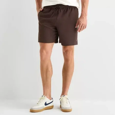 Xersion Mens 7" Workout Shorts In Brown