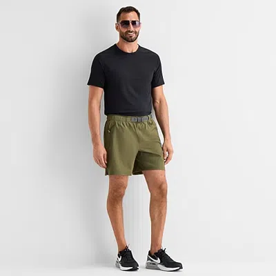 Xersion Mens 7" Workout Shorts In Brown