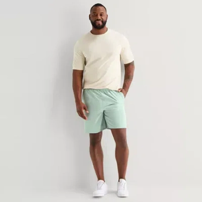 Xersion Mens 8" Big And Tall Moisture Wicking Wicked Workout Shorts In Gray