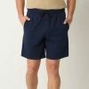 Xersion Mens 8" Mid Rise Moisture Wicking Quick Dry Workout Shorts In Blue