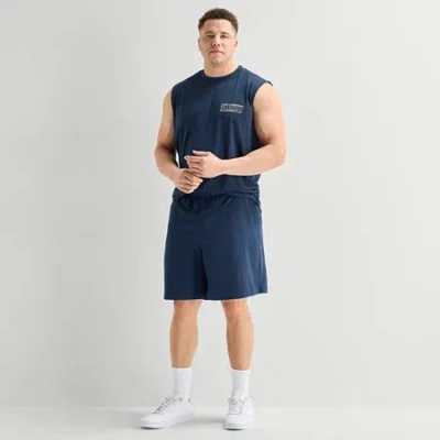 Xersion Mens 9" Big And Tall Golf Short In Blue