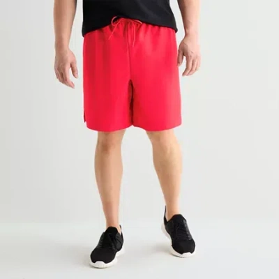Xersion Mens 9" Big And Tall Workout Shorts In Red