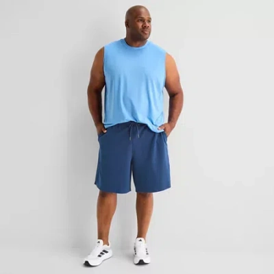 Xersion Mens 9" Big Workout Shorts In Blue
